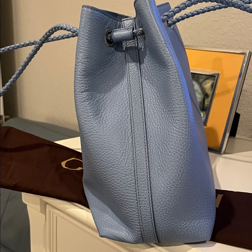 Gucci Light Blue Leather Shoulder Bag Authentic - Picture 5 of 10